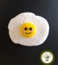Cute Fride Egg Fridge Magnet. Needle Felted with Wool Fibres. 