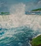Original acrylic large waterfall painting - Image 1