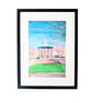 Framed Original Painting Devonport Park Plymouth Gouache and Watercolour  - Image 1