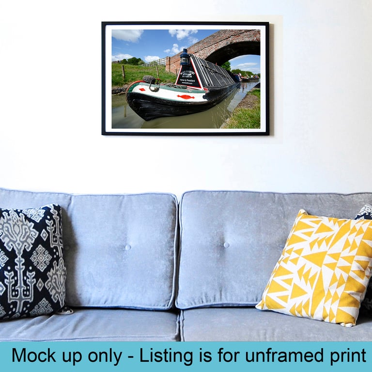 Canal wharf crane print
