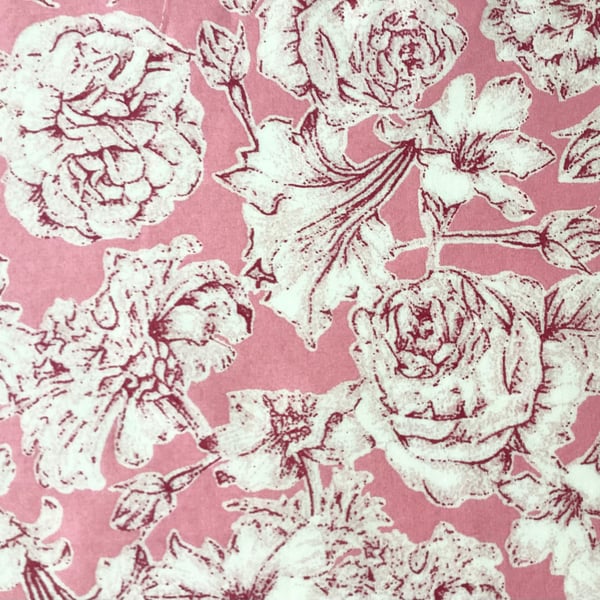 Liberty Tana Lawn Fabric 10 inch Square - SHEREE Pink