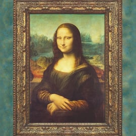 Mona Lisa Leonardo Da Vinci 100% Cotton Print Fabric - Robert Kaufman