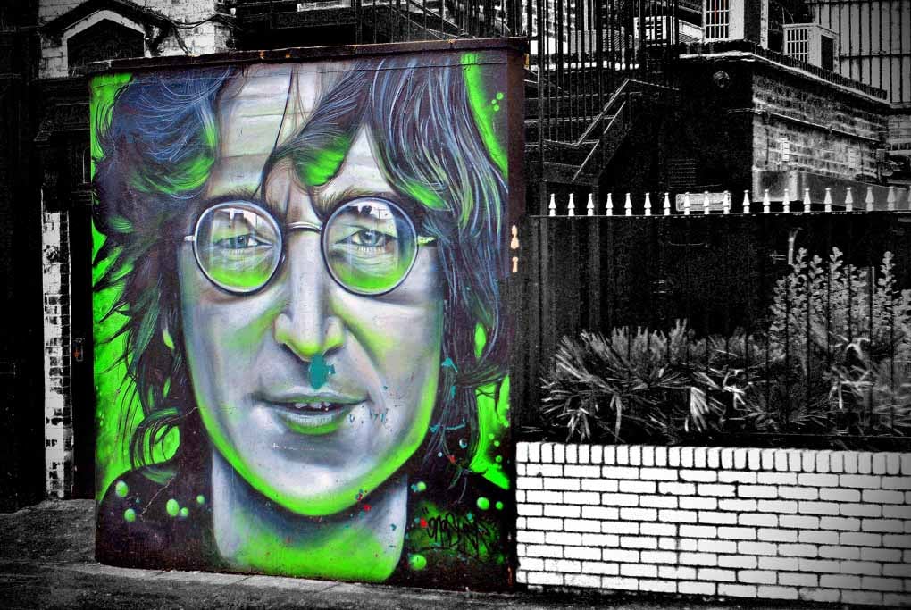 John Lennon Mural Street Art Camden Town 18"x12" Print