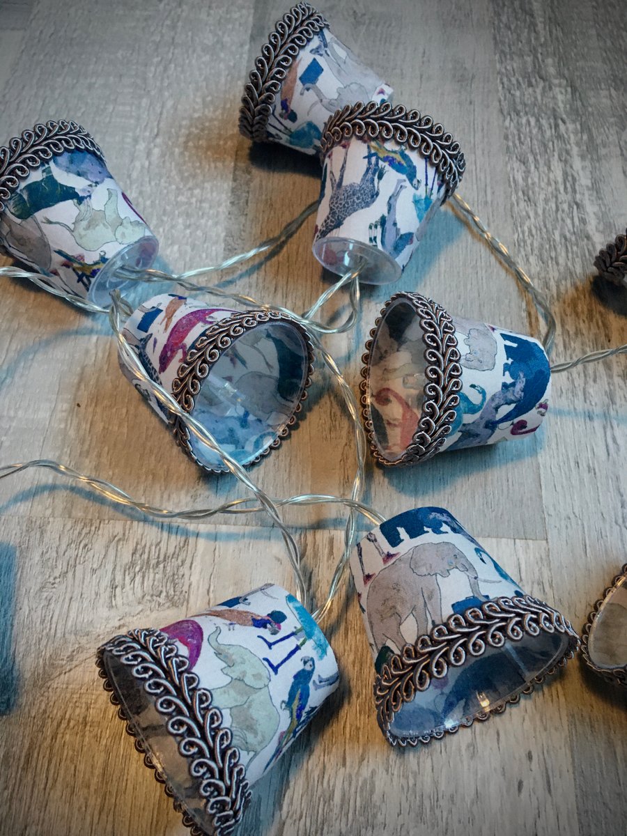 Lampshade Fairy Lights - Liberty - Queue for the Zoo