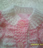 Pink and White random Round Neck 18 inch Cardigan - Image 6