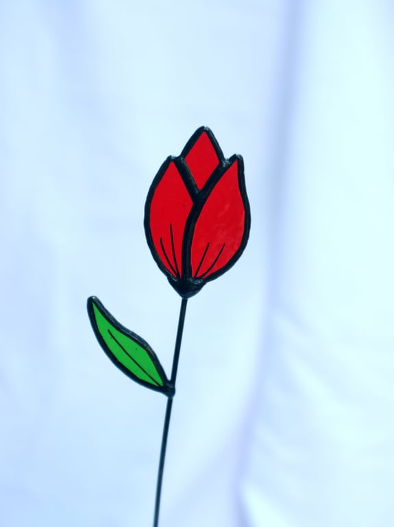 Stained glass Tulips handmade flowers