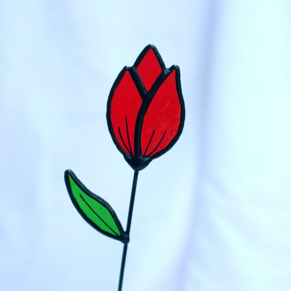 Stained glass Tulips handmade flowers