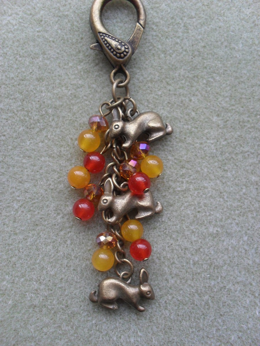 3 Little Bunnies Bag Charm
