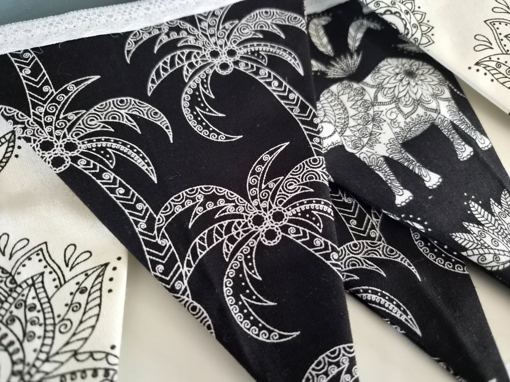 Boho-Zen Elephant Mandal Bunting