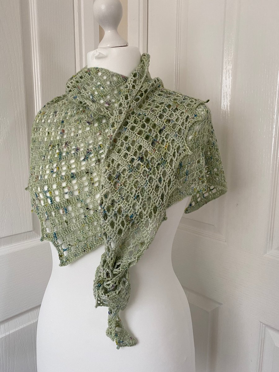 Handmade crochet shawl 