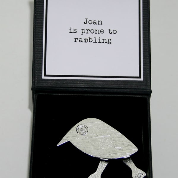 Joan is prone to rambling