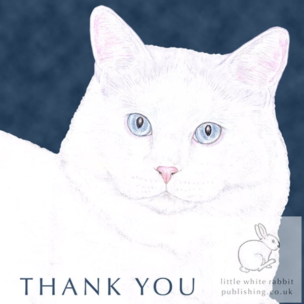 MIickey the Cat - Thank You Card