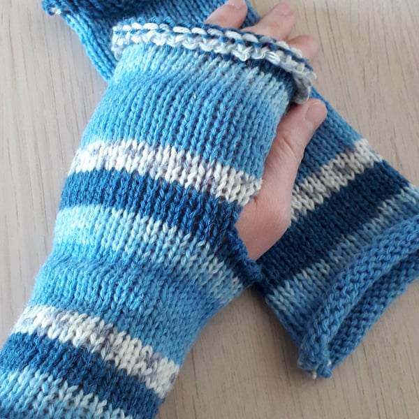 Wristwarmers, Fingerless Mittens, Women's Size