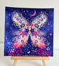 Celestial Butterfly hand finished 10x10" Giclee Art Print