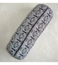 Art Nouveau Bolster Cushion Cover Black and White 18" x 8" Cylinder Neck Roll - Image 4