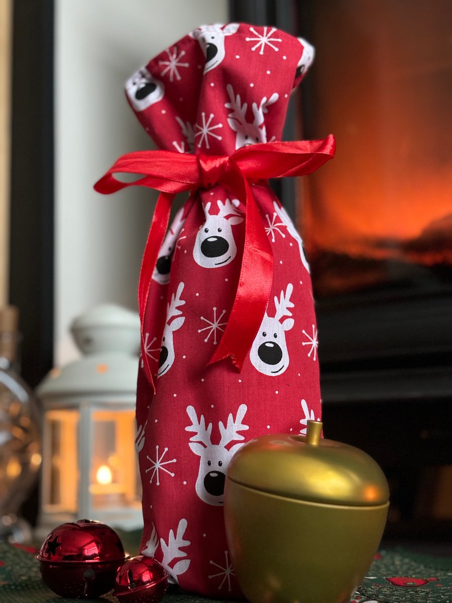 Fabric reusable bottle bags