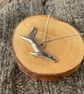 Handmade Recycled Pewter Otter Necklace: Swimming River Animal, Otter Sculpture  - Image 10