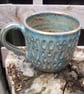 Greeny brown textured cup - Image 4