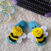 Bee hair clips, toddler hair accessories