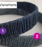 Ruffled Denim Hairband or Headband - Image 10