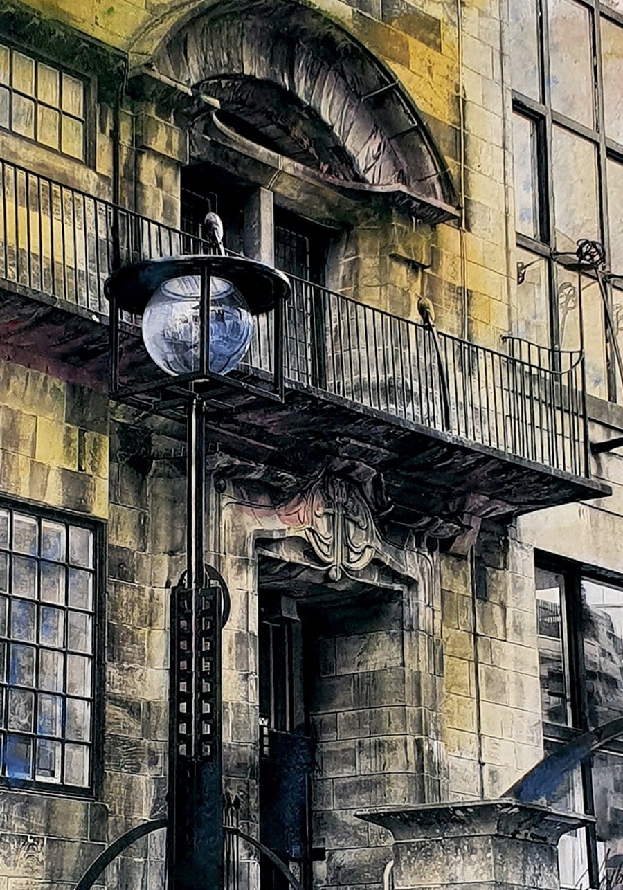 Detail of Glasgow School of Art, Fine Art Archival print Limited Edition of 250