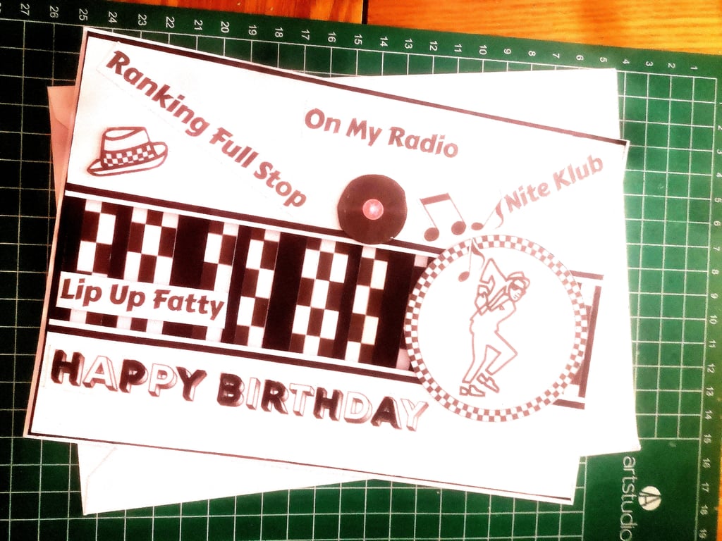 Lover of music SKA birthday card 