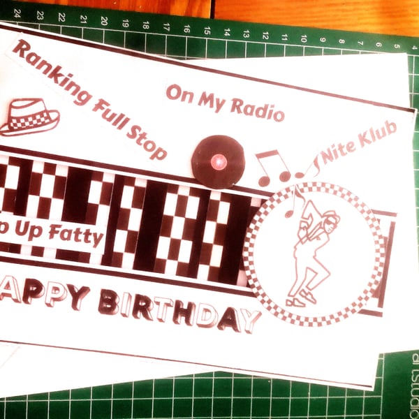 Lover of music SKA birthday card 