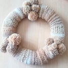 Knitted Christmas wreath