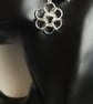 Sterling Silver Flower Chainmaille Earrings - Image 6