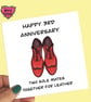 3rd wedding anniversary card for leather - Image 3