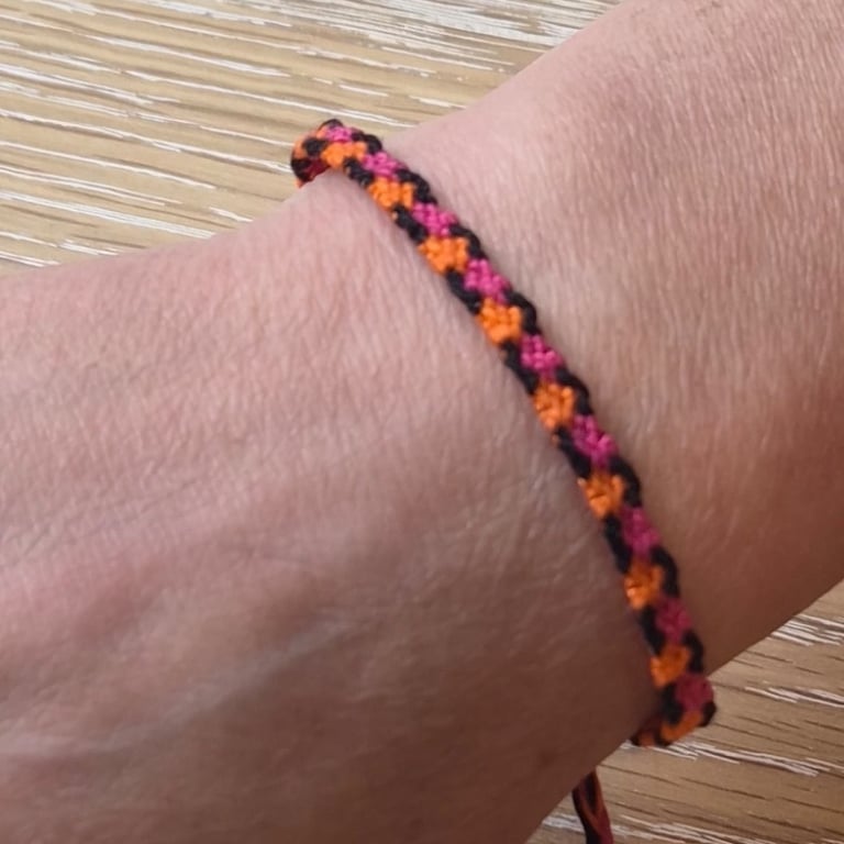 Adjustable Woven String Bracelet,Boho Stacker Bracelet, Unisex Gift (STK-0016)