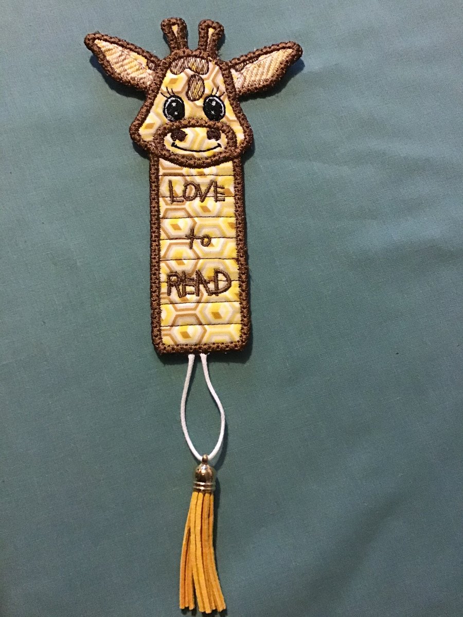 Giraffe bookmark, love to read.