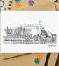 Belfast Skyline Greetings Card - Image 1