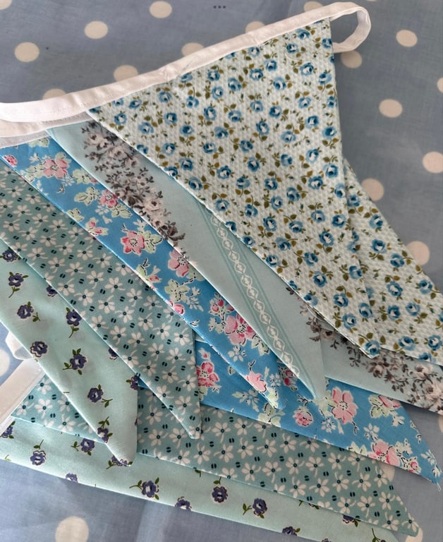 Retro Vintage Fabric Bunting, Banner, 
