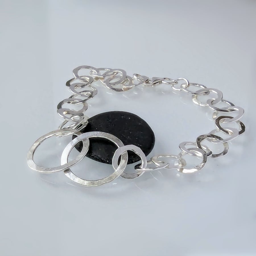 UNION Recycled Sterling Silver Hoop Bracelet