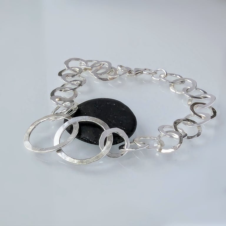 UNION Recycled Sterling Silver Hoop Bracelet