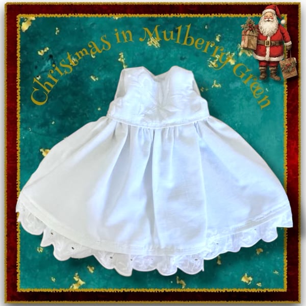 White Embroidered Bodice Dress