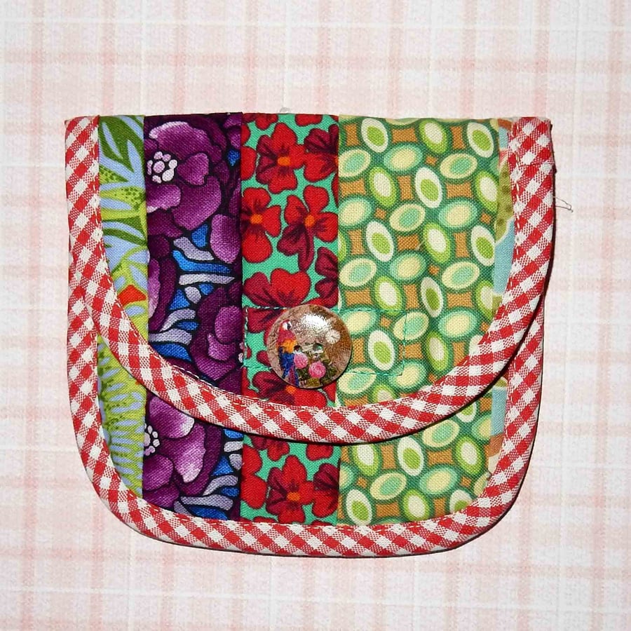 Mini sewing wallet or tea bag wallet