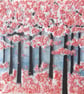 Artist made fused glass 'Cherry Blossom' Picture. - Image 6