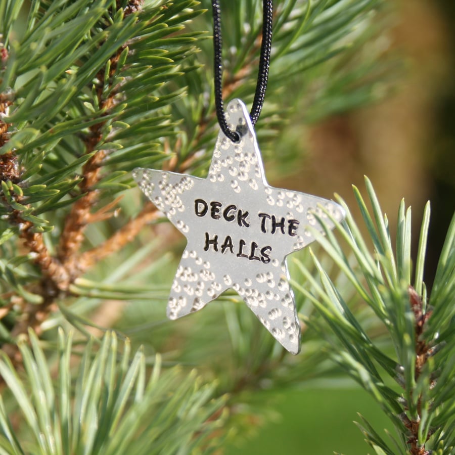 Personalised Christmas tree decoration