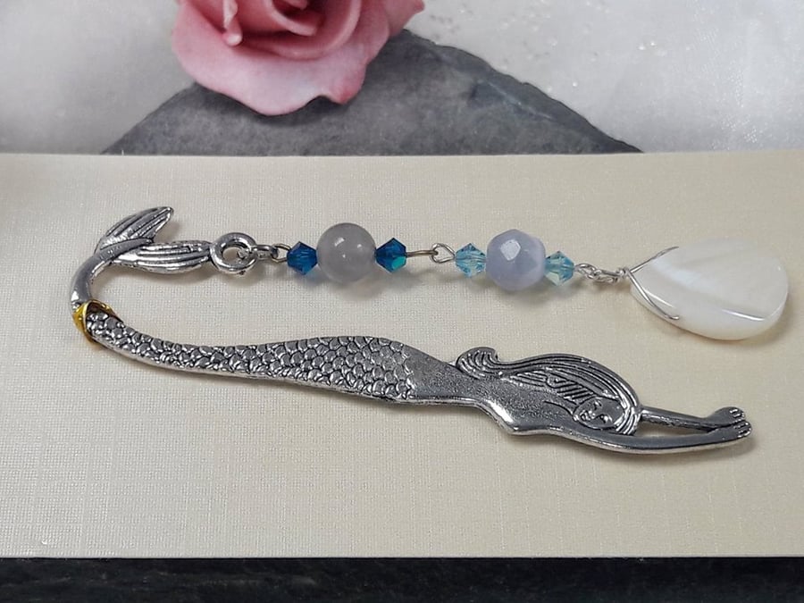 SALE Beaded Mermaid bookmark