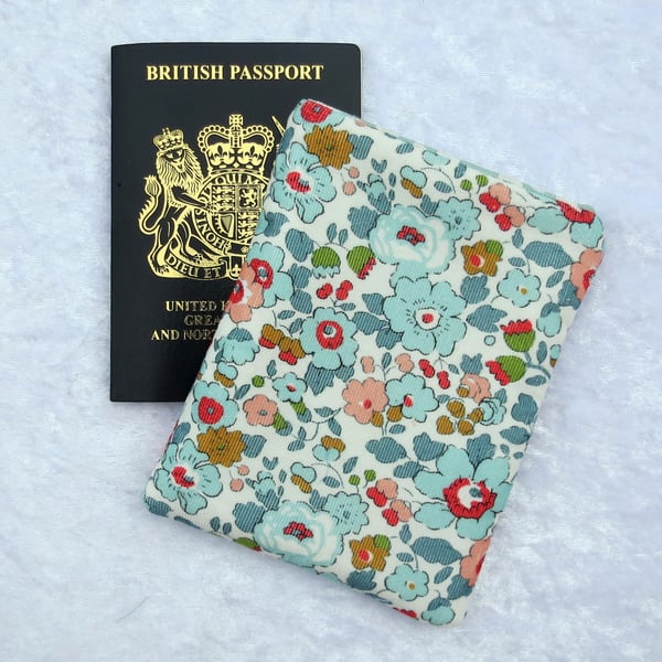 Passport Pouch. passport sleeve, made from Liberty corduroy