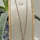 Green seaglass and coral pendant 14 carat gold filled