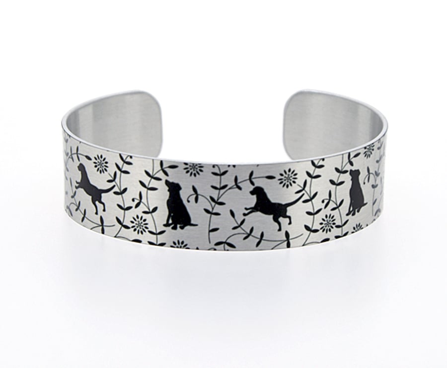  Labrador, retriever dog cuff bracelet, personalised bangle pet lover gifts B477