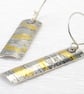Keum boo earrings, shell earrings, medium size, long, razor shell, seaside - Image 4