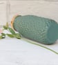 Gold Top Milk Bottle Vase - green - Image 8