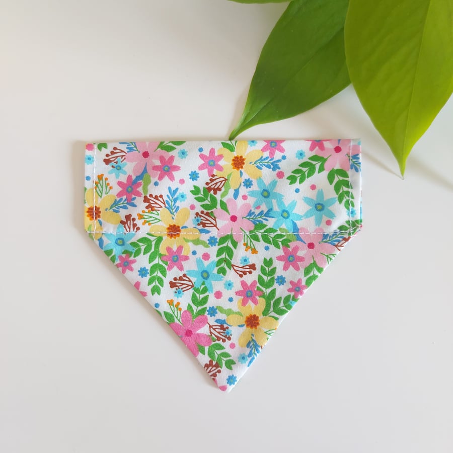 over the collar dog bandana small