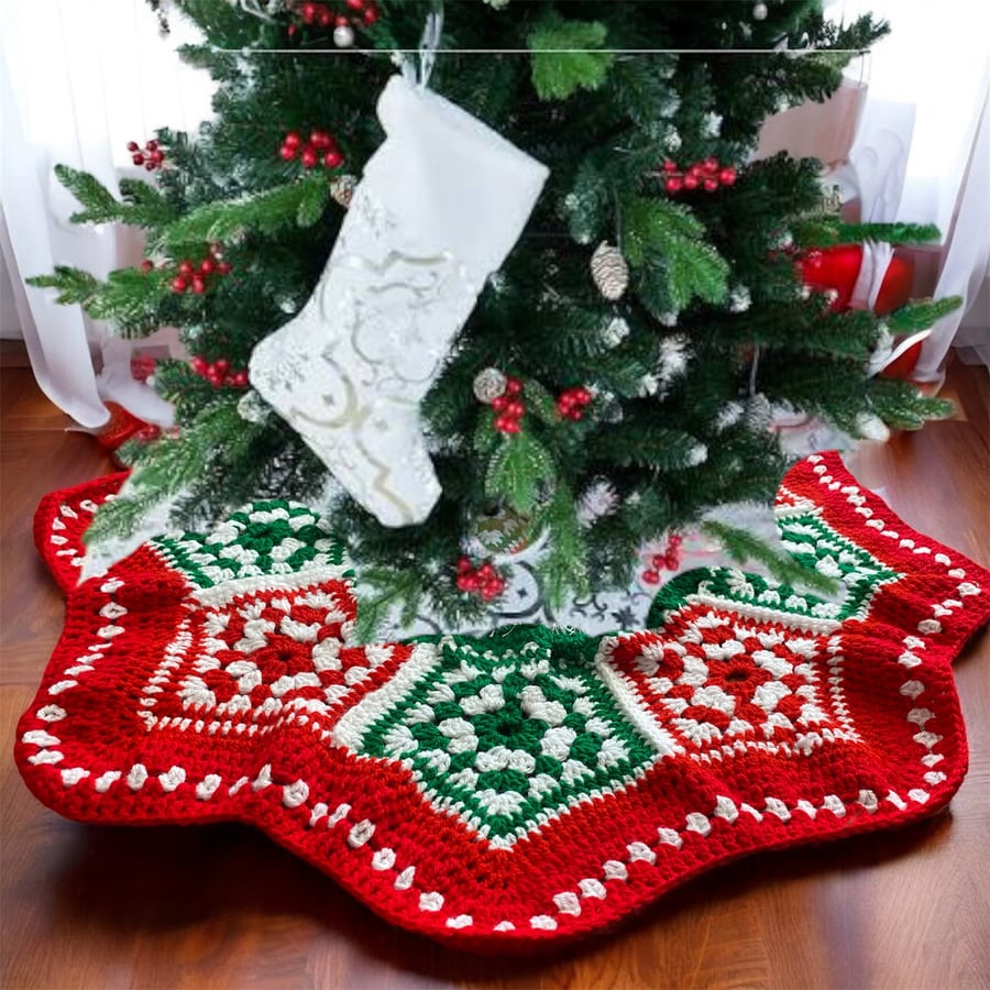 Christmas Tree Crochet Skirt