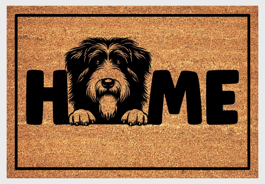 Polish Lowland Sheepdog Home Door Mat No.2 - Welcome Mat - 3 Sizes