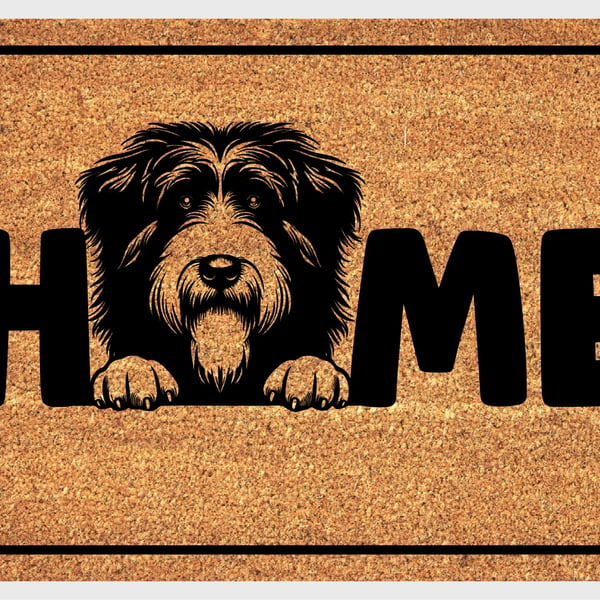 Polish Lowland Sheepdog Home Door Mat No.2 - Welcome Mat - 3 Sizes